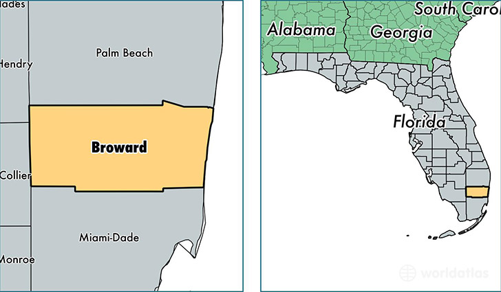 Broward County, Florida / Map of Broward County, FL / Where is 