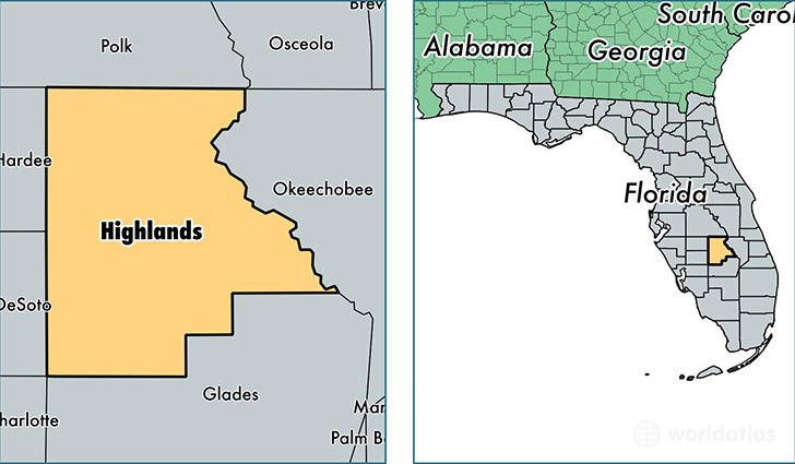 Highlands County Florida Map 2018