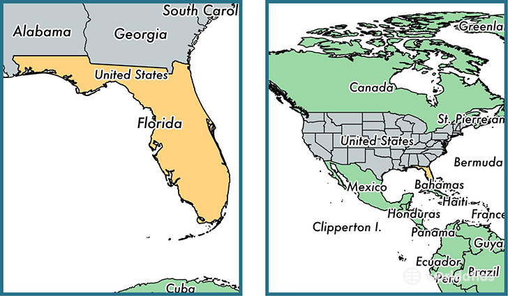 Florida On World Map Living Room Design 2020