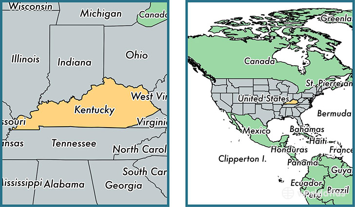 Where Is Kentucky State Where Is Kentucky Located In The