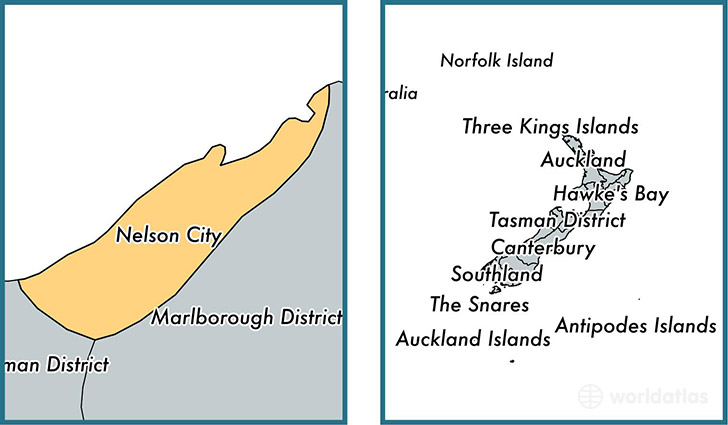 Location of unitary authority of Nelson on a map