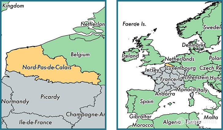 Where is Nord-Pas-de-Calais metropolitan region? / Where is Nord-Pas-de-Calais Located in The ...