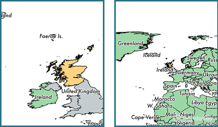 Where is Scotland country? / Where is Scotland Located in The World? / Scotland country Map 