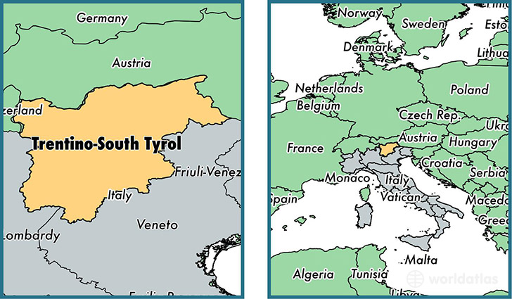 Italy ojects to Austria's offer of passports to South Tyroleans Trentino-south-tyrol-region-italy