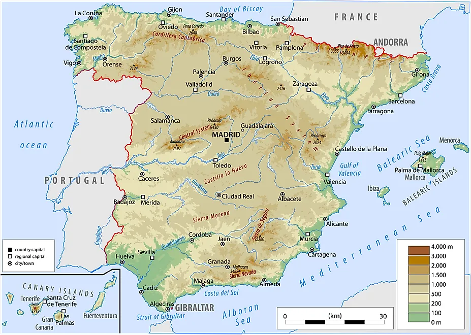 Map of Spain