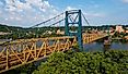  This is an afternoon view of the historic Market Street Bridge.