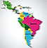 Map of Latin America