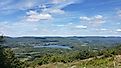 View of Richmond Pond from Lenox Mountain, western Massachusetts