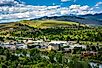 View of Missoula from Mount Sentinel, in Missoula, Montana.