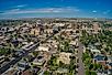 Aerial view of Cheyenne, Wyoming