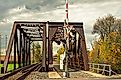Train bridge near Dillsburg, Pennsylvania.