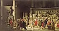 The Last Senate of Julius Caesar (Raffaele Giannetti, CC0, via Wikimedia Commons)