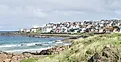 Irish coastline near the small town Portstewart in County Derry, Northern Ireland.