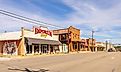 Woodville, Texas: The old business district on US HWY 190, via Roberto Galan / Shutterstock.com