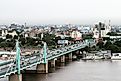 Mac Nimir Bridge linking Khartoum, Sudan with Khartoum North across the Blue Nile. Via Wikimedia Commons / Arwa51o - Own work, CC BY-SA 4.0