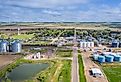 Aerial view of the rural town of Brule in Nebraska. Image credit marekuliasz via Shutterstock