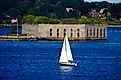 Fort Gorges in Casco Bay, Maine. Image by Pocord14, CC BY-SA 4.0 , via Wikimedia Commons