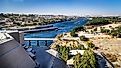 Aswan High Dam in Egypt.