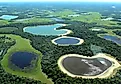 Lakes in the Pantanal region of Brazil, the country with the 6th highest number of lakes in the world. Image credit: Lucas Leuzinger/Shutterstock.com