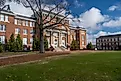Starkville, MS - December 2020: Lee Hall sits adjacent to the Drill Field, on the campus of Mississippi State University.