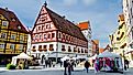 Market Square  in Nordlingen, Germany. Editorial credit: cad_wizard / Shutterstock.com