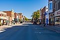 Shops and stores on W Water Street in Decorah, Iowa. Image credit Steve Heap via Shutterstock.com