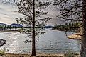 Lake Davis is located 7 miles north of Portola, California.