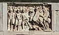 Relief of a battle scene between the Roman legion and Barbarians from Rome. Image credit: Cris Foto / Shutterstock.com