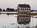Cape Porpoise Fishing Shack in Kennebunkport, Maine.