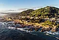 Overlooking the coast in Yachats, Oregon.