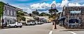 The main downtown street in Bandon Oregon. Editorial credit: Bob Pool / Shutterstock.com