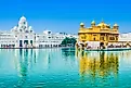 The The Golden Temple In Punjab, one of the 7 Wonders of India. 