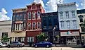 Historic buildings line Main Street in Madison. By Warren LeMay from Cullowhee, NC, United States - Main Street, Madison, IN, CC0, https://commons.wikimedia.org/w/index.php?curid=81282623