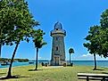 Lighthouse in Biscayne National Park, Florida.
