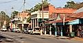 East Bridge Street in downtown Breaux Bridge, Louisiana. Editorial credit: danf0505 / Shutterstock.com.