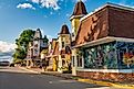Chemainus, British Columbia: Colorful city buildings on a sunny day. GagliardiPhotography / Shutterstock.com