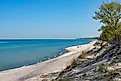 Lake Michigan in Indiana Dunes National Park, Indiana.