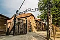 Main door, Auschwitz I concentration camp, 