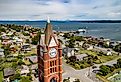 Overlooking Port Townsend and the harbor in Washington.