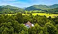 Smokey Mountains Aerial Landscape and Lakes