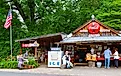 red's Famous Peanuts and Country store in Helen Georgia Editorial credit: Wayne Robinson / Shutterstock.com