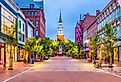 Church Street Marketplace in Burlington, Vermont. 
