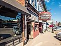 Broadway Street in Philipsburg, Montana, lined with historic storefronts in the town’s main commercial area. Editorial credit: Mihai_Andritoiu / Shutterstock.com