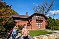 The Mark Twain House and Museum, home of Samuel Langhorne Clemens, or Mark Twain, from 1874 to 1891 in Hartford, Connecticut. Image: f11photo - Shutterstock.