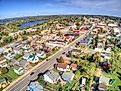 Aerial View of Ely, Minnesota, during Summer.