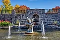 The International Peace Garden in Rugby, North Dakota. Editorial credit: Jacob Boomsma via Shutterstock.com
