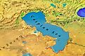 Although it has sea in its name, the Caspian Sea is a lake as it is not connected to the ocean.