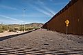 US - Mexican border wall in Arizona