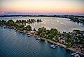 Aerial view of Lake Madison, South Dakota. Image credit Jacob Boomsma via Shutterstock.