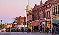 The downtown area of Guthrie with its historical buildings. Editorial credit: Kit Leong / Shutterstock.com.